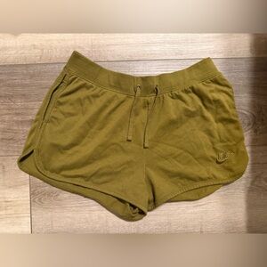 Nike Women's Olive Athletic Shorts with Drawstring